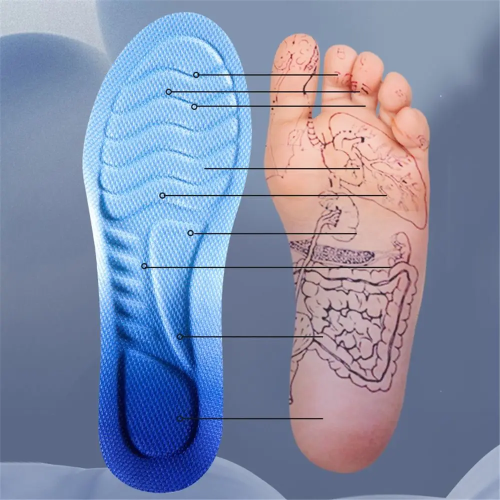 Unisex Arch Support Soft Breathable Sport Insole Shoe Pads Orthopedic Insoles 4D Insole