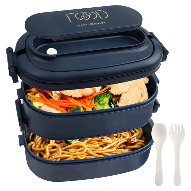 

AA79 New Lunch Box,Leakproof Bento Box For Kids Adults,Cutlery Set Bento Boxes ,For Kid Men Women Adults Working Schools