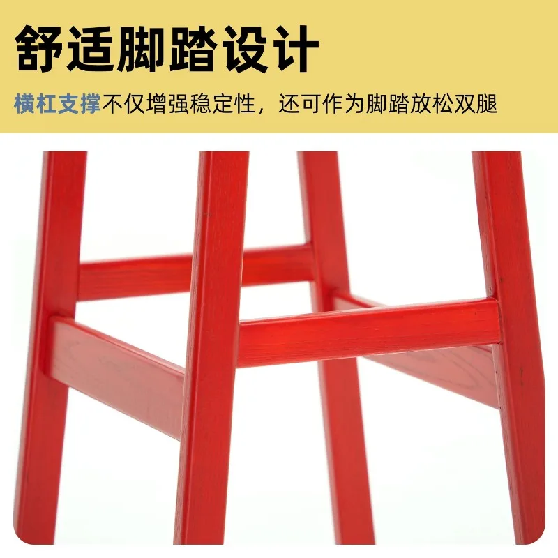 Simple bar chair, bar, high stool, home use, stackable, high aesthetic value
