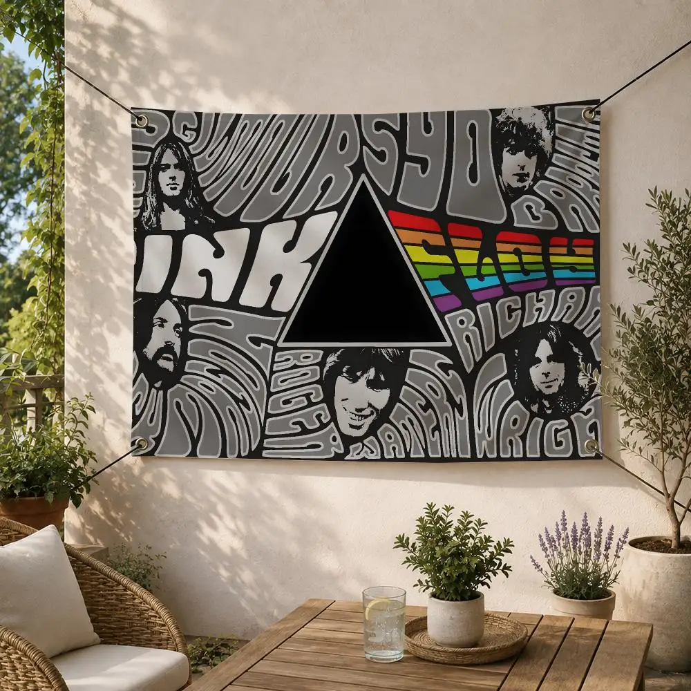 Band P-Pink Floyd Flags Decorative Flag Banner for Outdoor Garden Yard Camping Party Home Wall Hanging Decor
