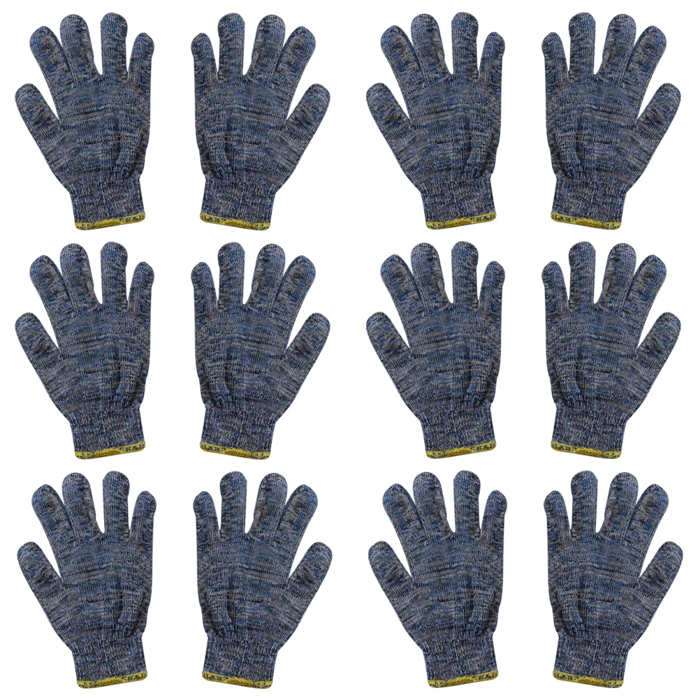 

12pcs 12 Pairs Non-Slip Gardening Durable Garden Working Breathable Stretchable Pruning Yard Landscaping Gloves For Outdoor Diy