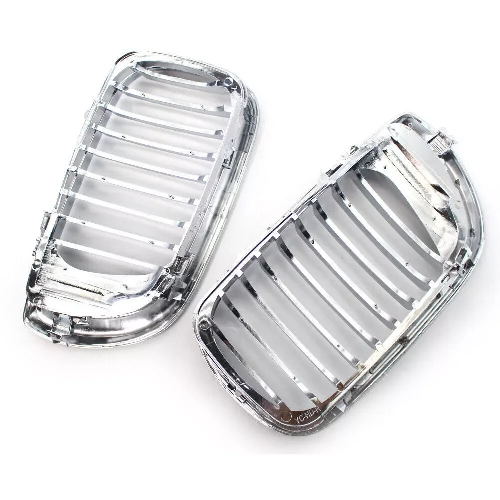 for 2000-2005 E46 BMW 320i 325i 325xi 330i 330xi Car Chrome and Black Kidney Front Hood Grille 51137030545 51137030546 - view 2