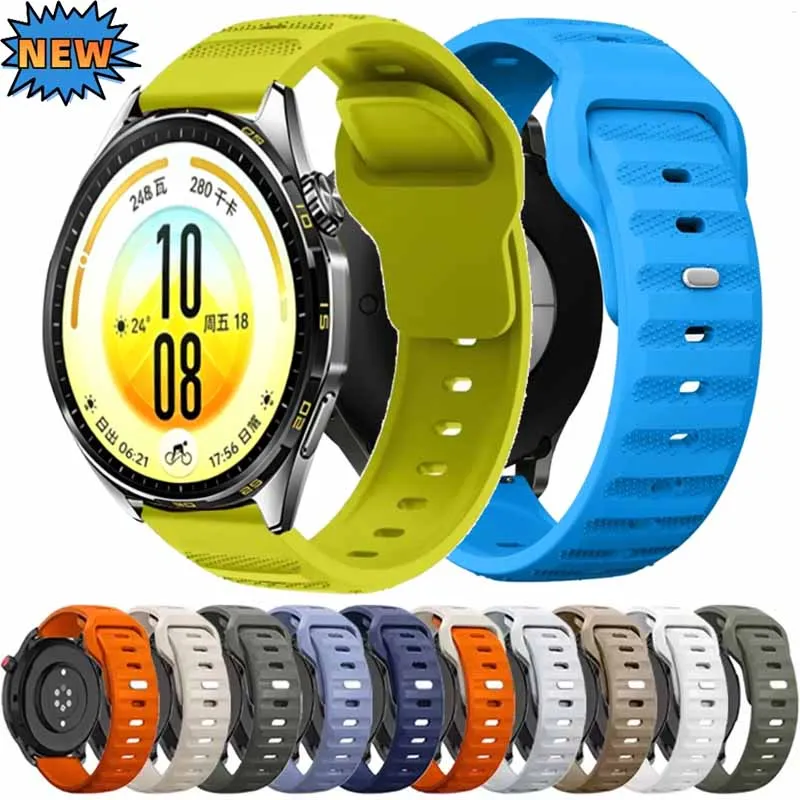22/20mm Silikonarmband für Huawei Watch GT 7 GT 7 Pro Atmungsaktives Armband für Oneplus Watch 4 3 Lite Amazfit Active 3 Zubehör