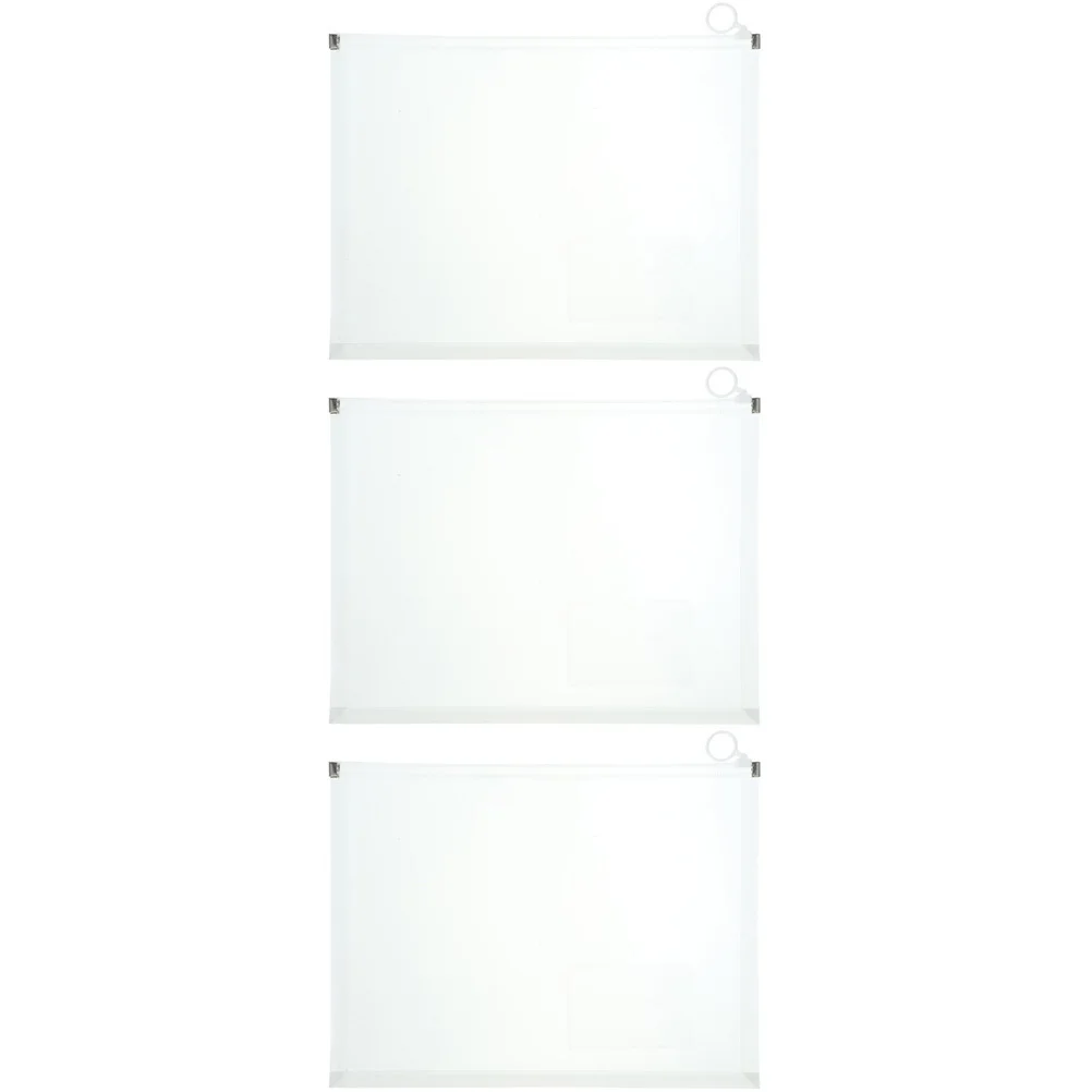 

3Pcs Plastic File Envelopes Transparent Document Organizer A4 Project Folders Office Folders A4 Plastic