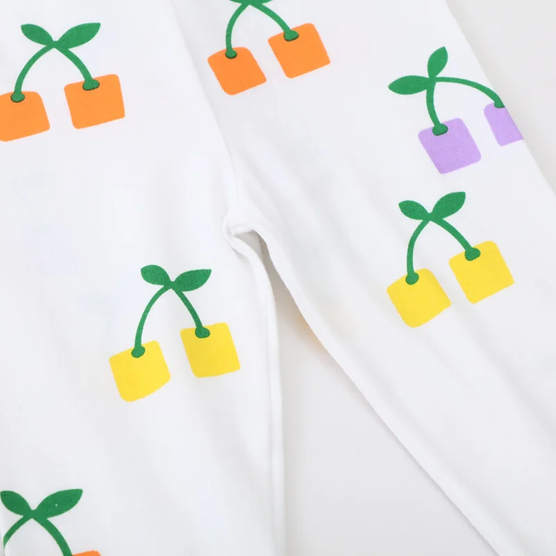 Springen Meter 2-7T Nieuwe Meisjes Legging Broek Fruit Kinderkleding Skinny Baby Potlood Broek Baby