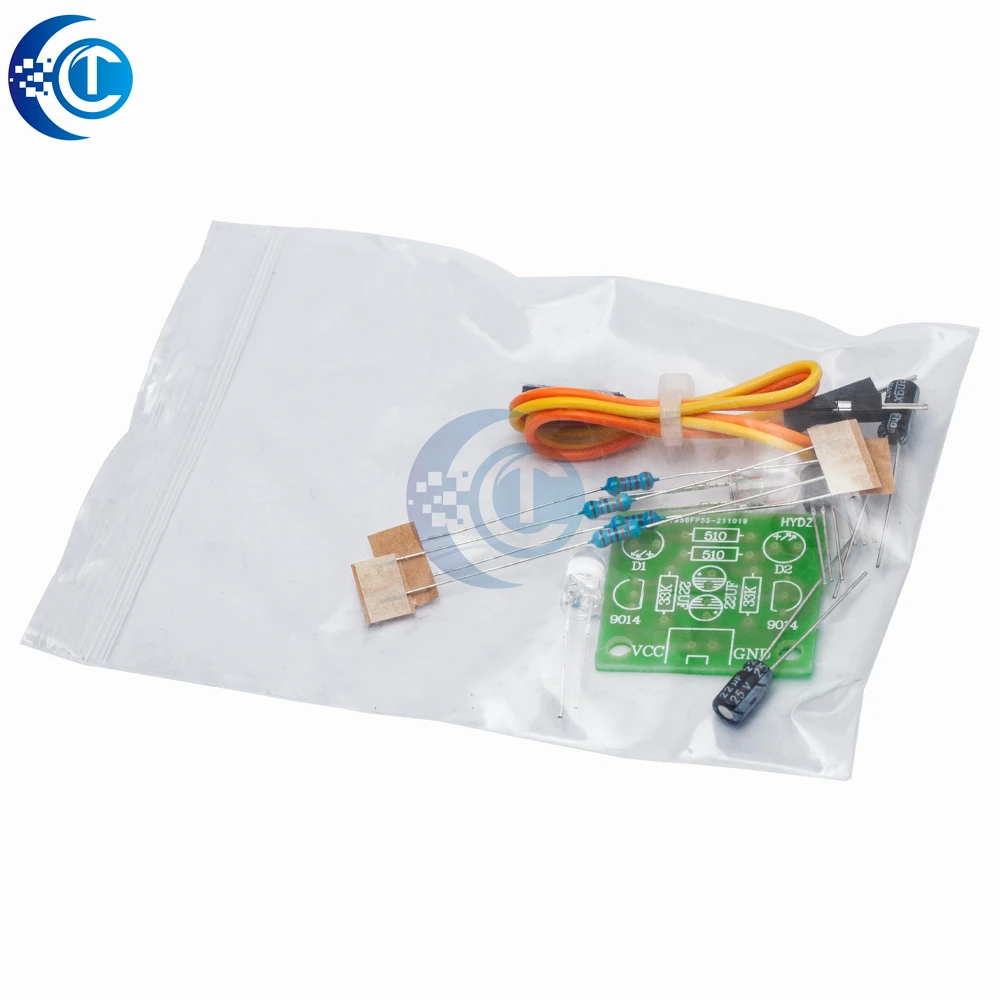 DIY Kit 5MM LED Simple Flash Light Circuit Simple flashing Leds Circuit Board Kits Electronic Production Suite Parts