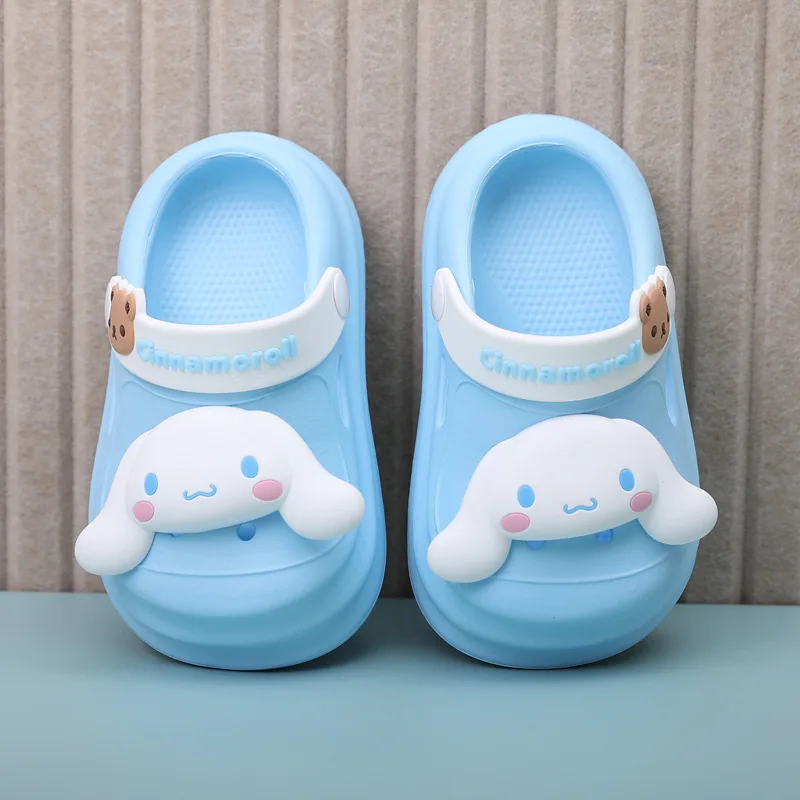 Sanrio Cinnamoroll Children Slippers Hello Kitty Cartoon Kawaii Cute Home Bathroom Bathing Anti-Slip Sandal Kids Girls Gifts