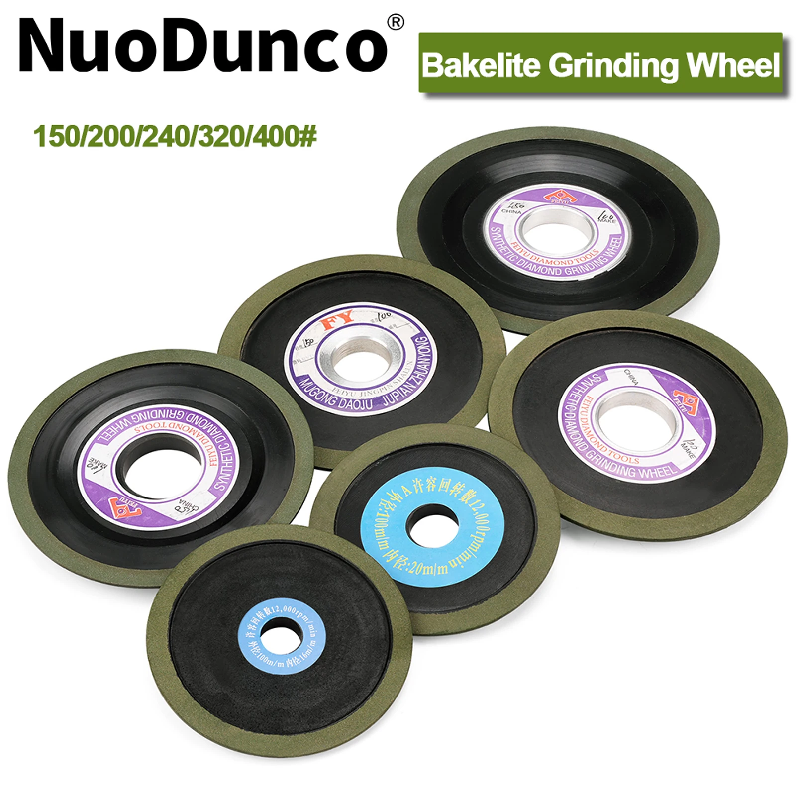 

1 шт. 125/150 мм бакелитовый односторонний алмазный шлифовальный круг, абразивный диск зернистостью 150/200/240/320/400 для металла, карбида, твердой стали