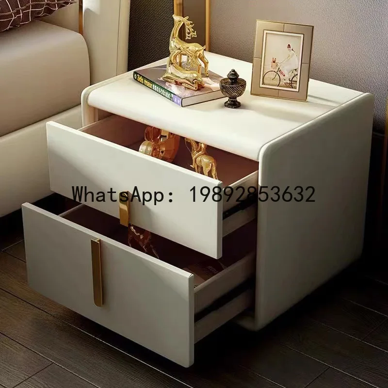 YFY Modern Minimalist Solid Wood Bedside Table Bedroom Bedside Cabinet Drawer Cabinet Wall-Mounted Floor-Standing Home Use