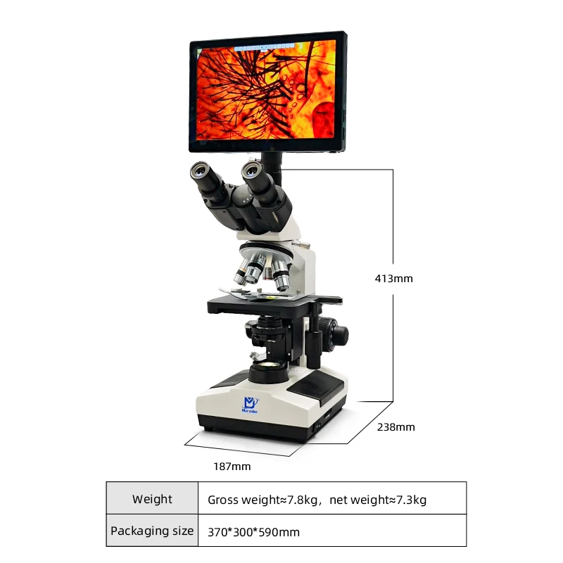 MSD4200-10.1YT biological microscope digital microscope with cell and material observation screens, ideal for laboratories