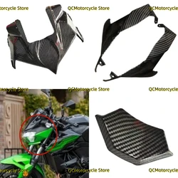 Motorcycle Side Nose Headlight Cover Trim Fairing kit Hydro Dipped Fit for KAWASAKI Z400 2018 2019 2020 2021 2022 2023 2024