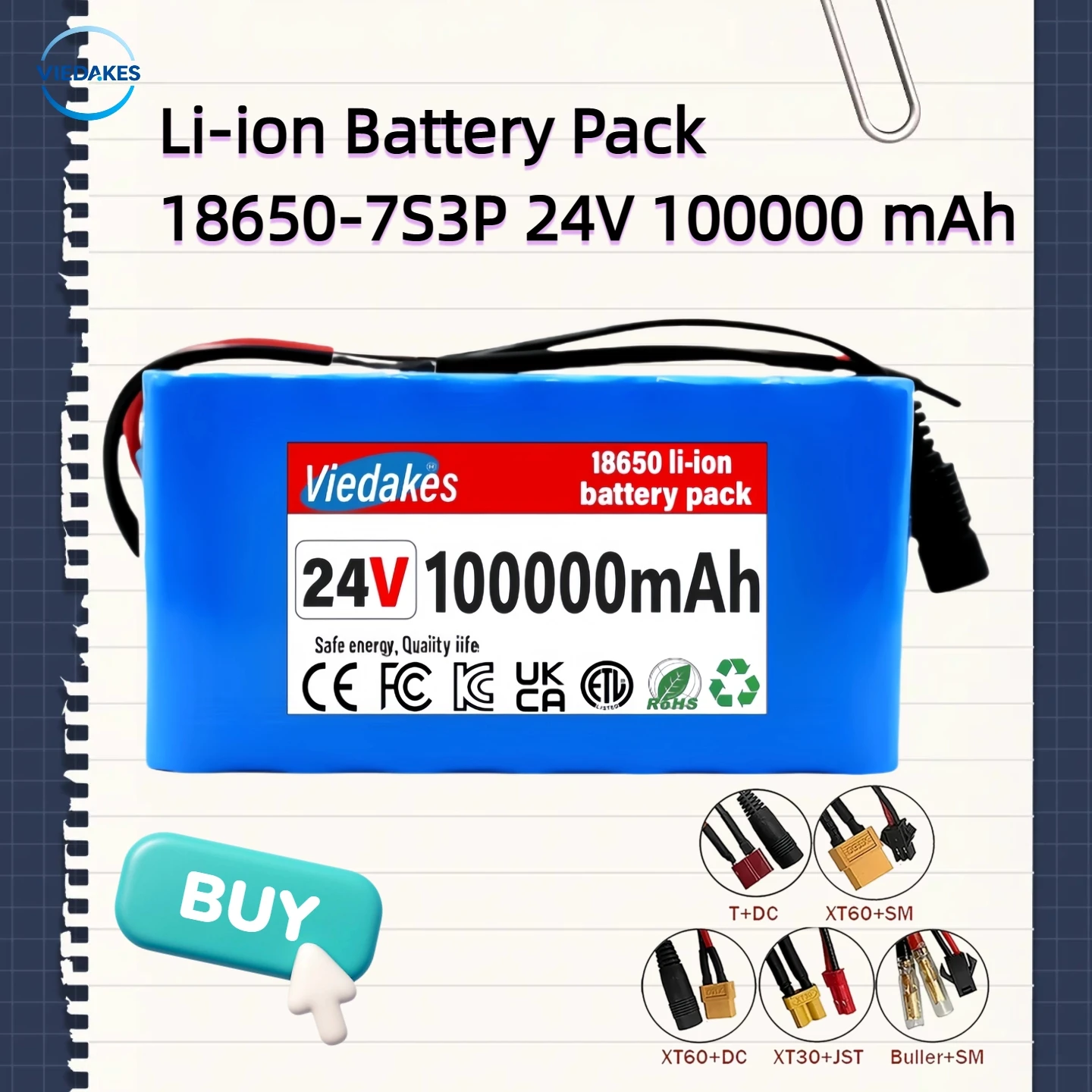 

Replacement for 24v 7s3p scooter lithium battery,Hoverboard,Kids Electric Car,Portable Car Vacuum Cleaner Capacity Advantage