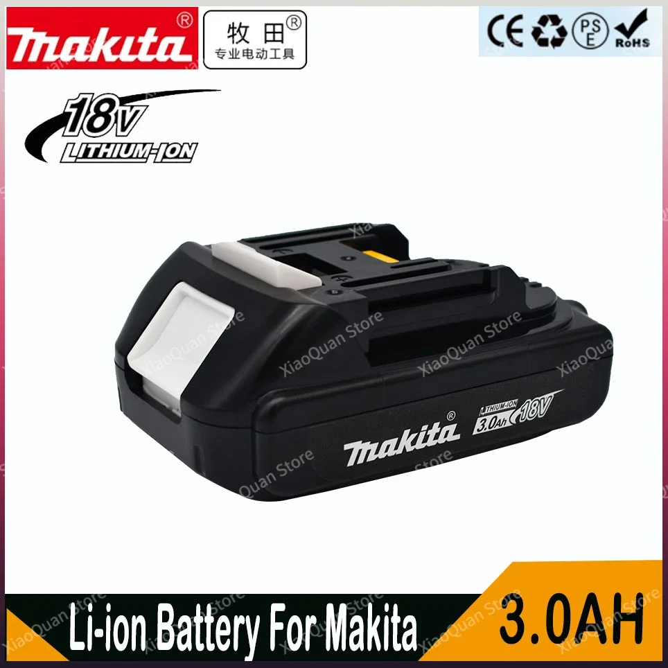 

Makita Rechargeable 18V 3.0Ah Li-Ion Battery For Makita BL1830 BL1815 BL1860 BL1840 194205-3 Replacement Power Tools Battery