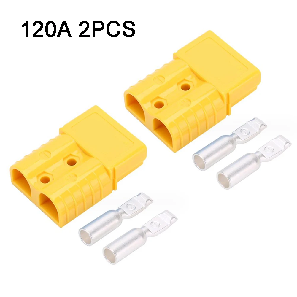 2PCS 120AMP For Anderson Plug Cable Terminal Forklift Battery Power Connector Cable Connectors Pins Lugs Electrical Supplies