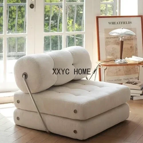 

Modern Simple Sofa Reclining And Sleeping Tofu Block Sofa Bed Small Apartment Bedroom Balcony Lazy Folding Leisure Chair