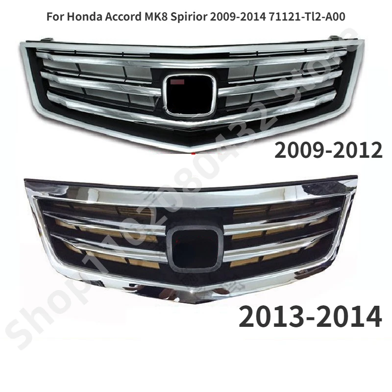 1 pcs For Honda Accord MK8 Spirior 2009-2014 71121-Tl2-A00 Perfect Match Front Grills Racing Grills replacement Car styling