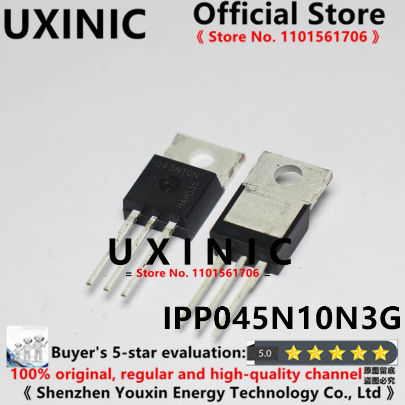 UXINIC 100% New Imported OriginaI IPP045N10N3G 045N10N TO-220 field effect MOSFE 100V 100A