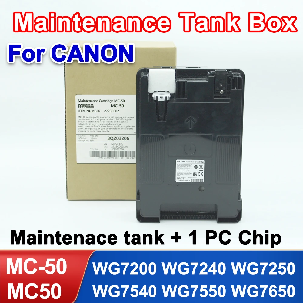 

MC-50 MC50 MC 50 Maintenance Tank For Canon WG7200 WG7240 WG7250 WG7540 WG7550 WG7650 Printer Waste Ink Tank