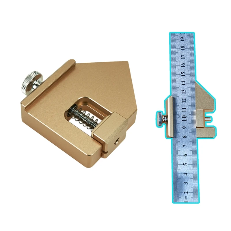 

Positioning Block 45°/90°/135° Steel Ruler Carpenter's Steel Ruler Locator Block Steel Ruler Limit Aluminum Alloy Stop