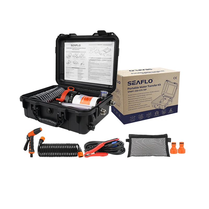 

SEAFLO High Quality Portable Intelligent Electric Pressure Washer Pump with Waterproof Outer Box Powerful Washing Kit
