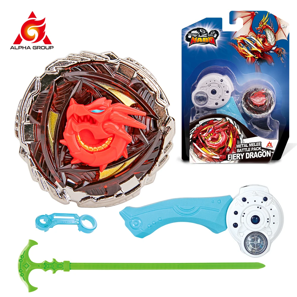 Infinity Nado 5 Classic Series 4 Roles Metal Melee Gyro Spinning Top With Launcher Anime Kids Toys Birthday Gift