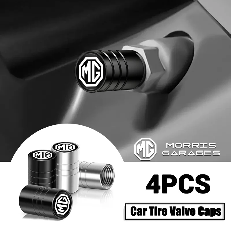 4 Uds. Tapas de válvula de neumático de rueda de coche cubierta de vástago de aire para MG HS ZST ZS Rx5 MG3 MG5 MG6 MG7 GT GS Hector ZX EZS EHS piloto eléctrico de Marvel
