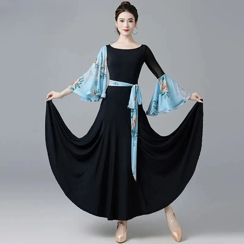 Modern Dance Dress New Professional Waltz National Standard Dance Friendship Dance Dress Big Swing Dress Practice Clothing