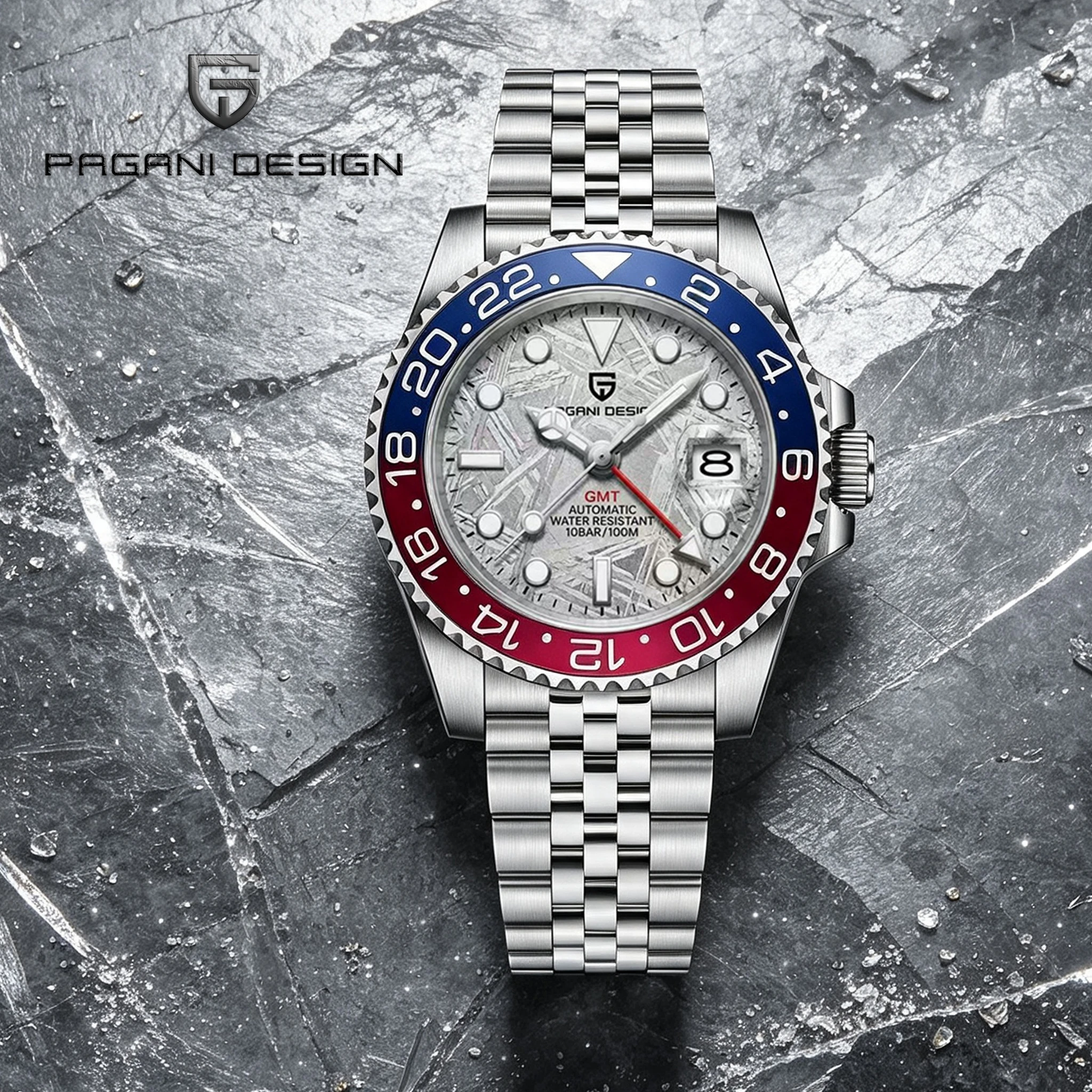 Paganidesign Men's Mechanical Watch Classic Style Unisex Band High Precision Timepiece for Business And Casual Wear