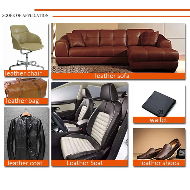 Car Leather Repair Kit Auto Leather Seat Sofa Chair Vinyl and Leather Repair Black White Filler Cream Complementary Refurbishing