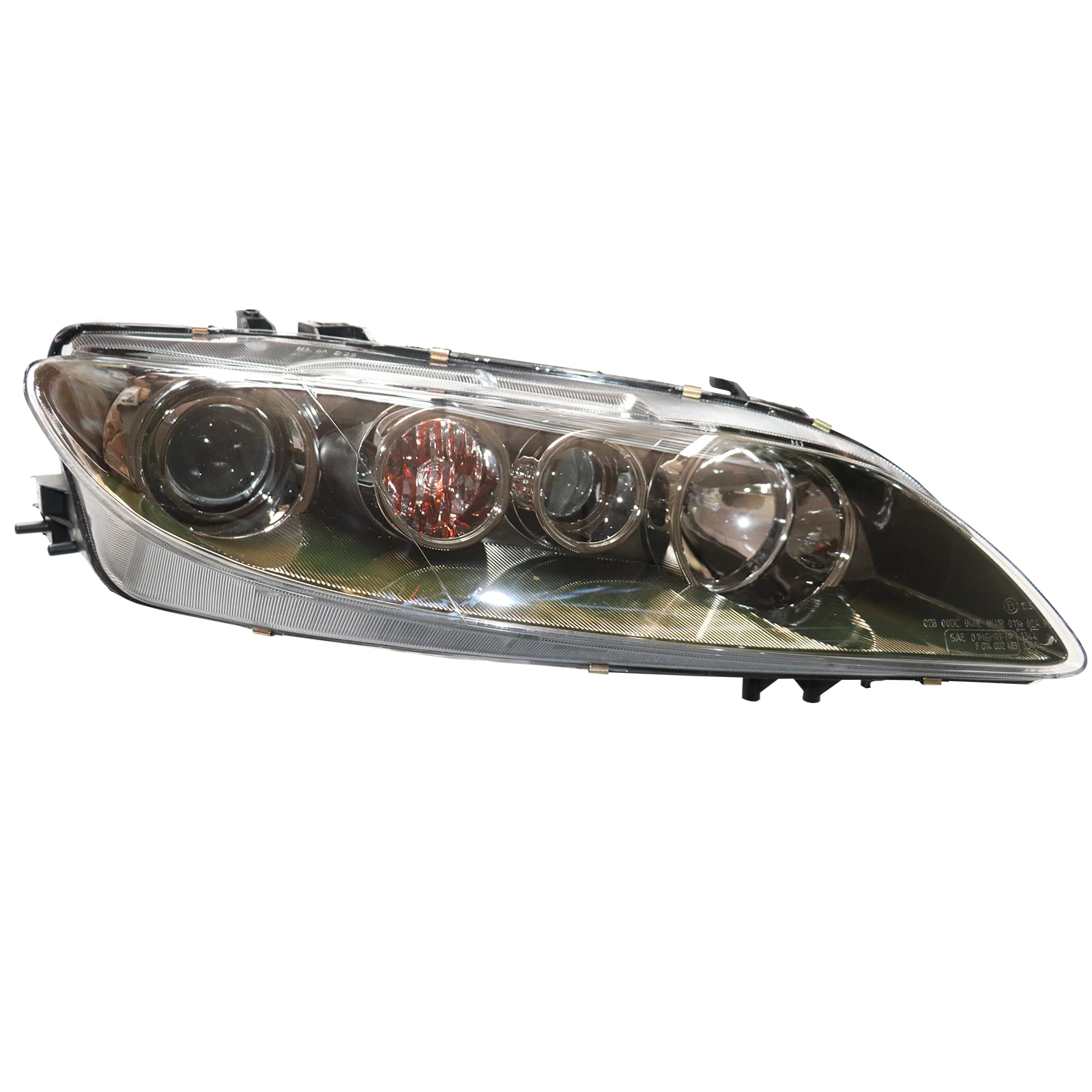 Fari LED Highlander, Luce Alogena per Guida Notturna, Compatibile con Mazda 6 2006-2008 Costruzione PC+PP Durevole