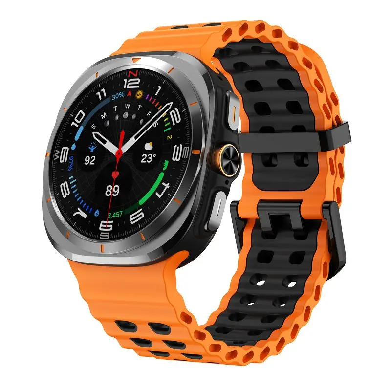 

Sport Strap For Samsung Galaxy Watch 7 Ultra Band Soft Ocean Silicone Wristband for Samsung Galaxy Watch Ultra 47mm Correa