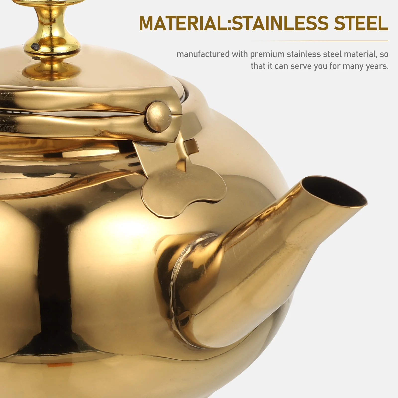 

Stainless Steel Tea Kettle Rust Resistant Handle Stays Cool for Home Kitchen Use Daily Tea Pot Gift Choice