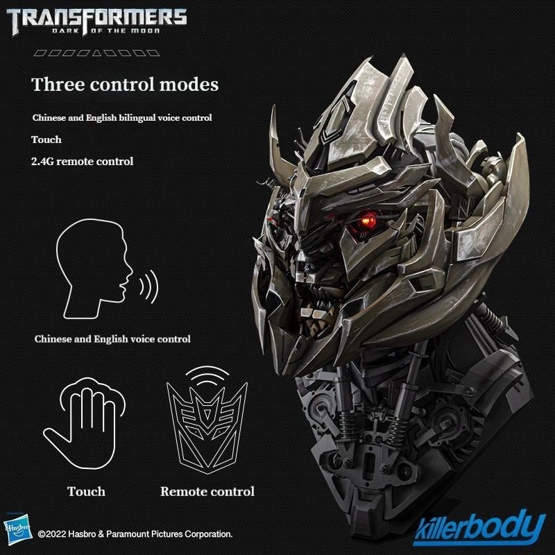 Transformers Megatron Helmet 1/1 Wearable Mask Base Hasbro Killerbody Voice Control Original Sound Collection Cosplay Costume