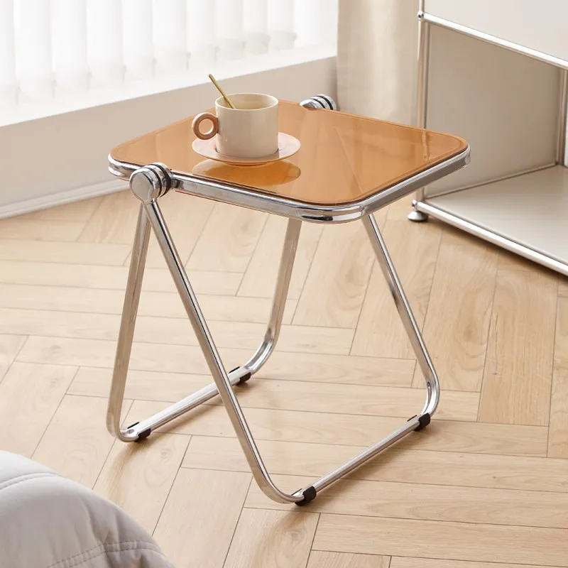 

Minimalist Unique Coffee Table Moving Standing Aesthetic Transform Clear Side Table Japanese Couchtisch Postmodern Furniture