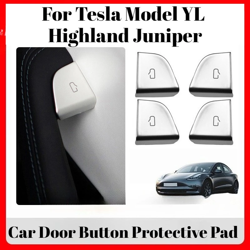 

For Tesla Model YL Highland Juniper Car Window Lift Button Protector Set Eco-Friendly Material Non-Destructive Installation Part