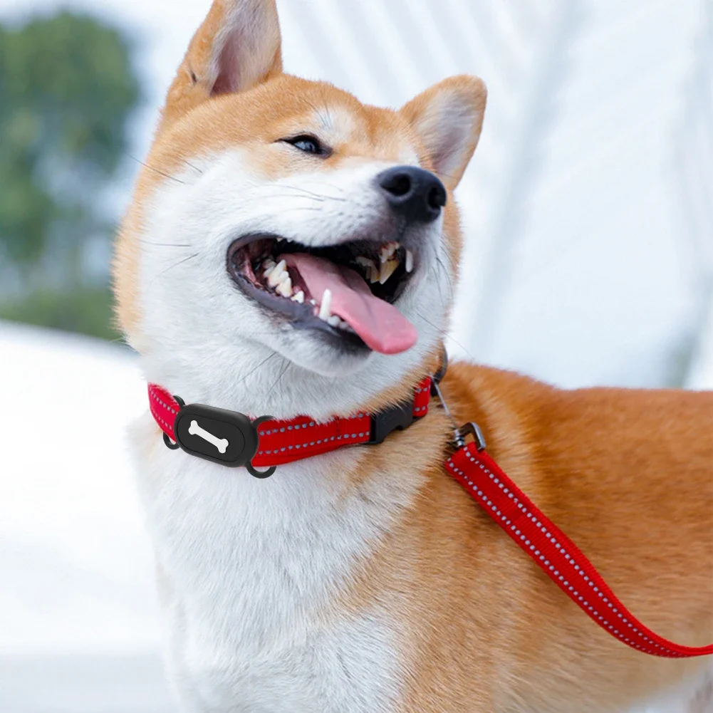 For Samsung Galaxy SmartTag2 Silicone Case Dustproof Protective Case Dog Cat Collar Holder Anti-Drop Tracking Devices Protector