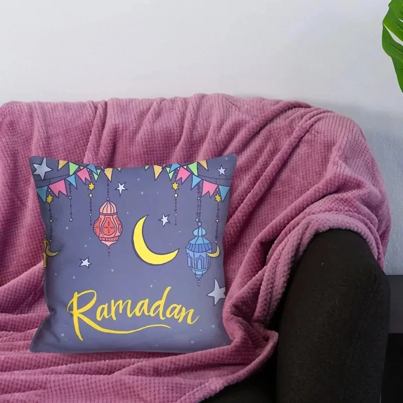 Ramadhan Printed Pillowcases Muslim Festival Pillowcases Eid Party Home Decor Moon Feast