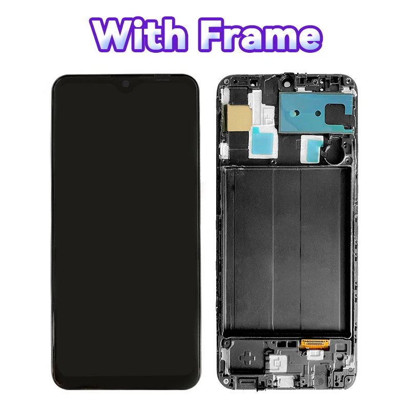 6.4 inch LCD for Samsung Galaxy A30/ A305  SM-A305N SM-A305GT  Touchscreen Digitiser for Samsung Galaxy SM-A305F with Frame LCD