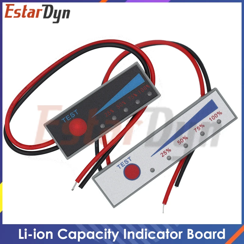 1S 2S 3S 4S 5S 4.2V-21V Lithium Battery Li-po Li-ion Capacity Indicator Board Power Display Charging Charge LED Tester