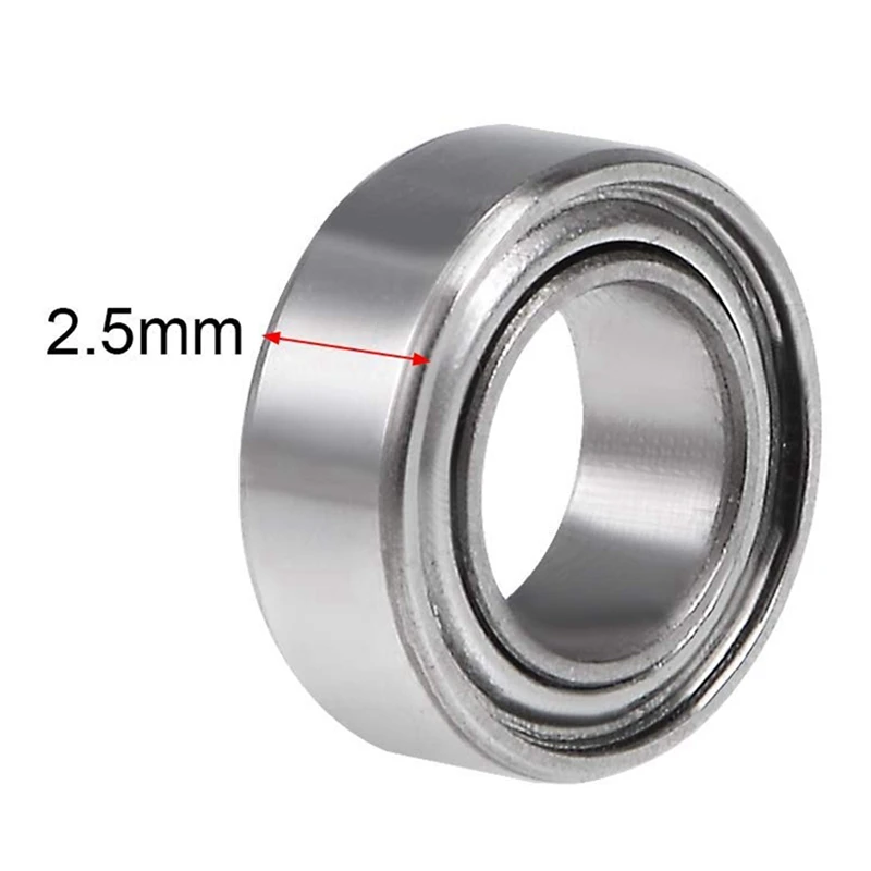 Pack Of 10 SMR74ZZ ABEC-9 Stainless Steel Ball Bearings 4X7X2.5Mm High-Speed Mobile Phone Bearings