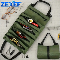 New Tool Bag Scroll Tool Storage Bag Suitable for Workers Engineers Maintenance Tools Camping Detachable Multifunctional Bag Red