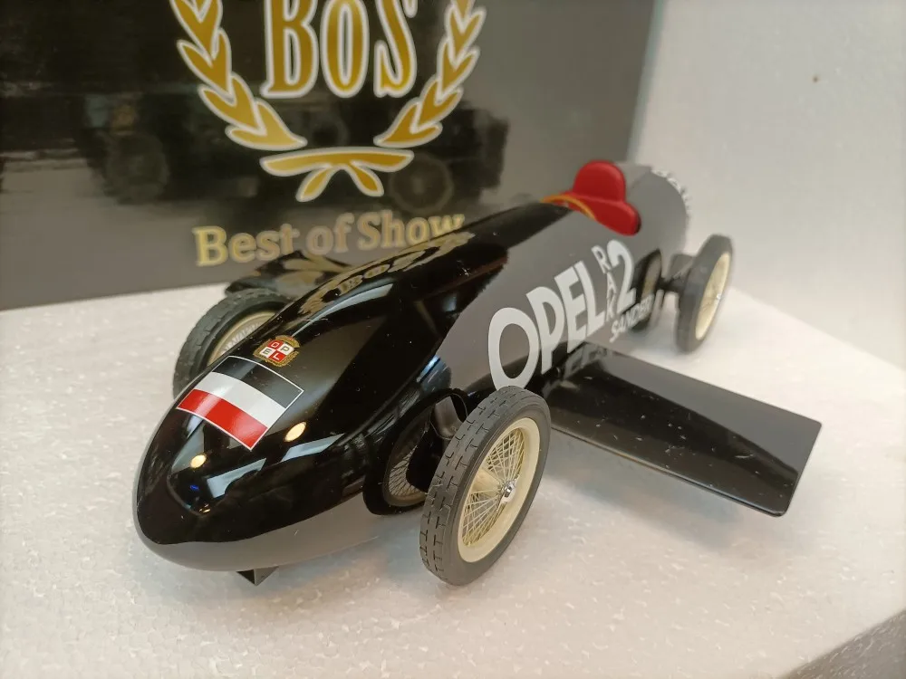 Bos 1:18 RAK2 Speed Record Car 1928 Limited Edition Metal Resin Plastic Static Simulation Car Model Toy Gift