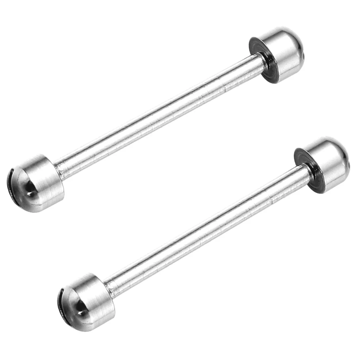 2Pcs Watch Strap Link Rod 18Mm Inner Diameter Steel Color Screw-in Easy to Install Must Have for Watch Band Repairs