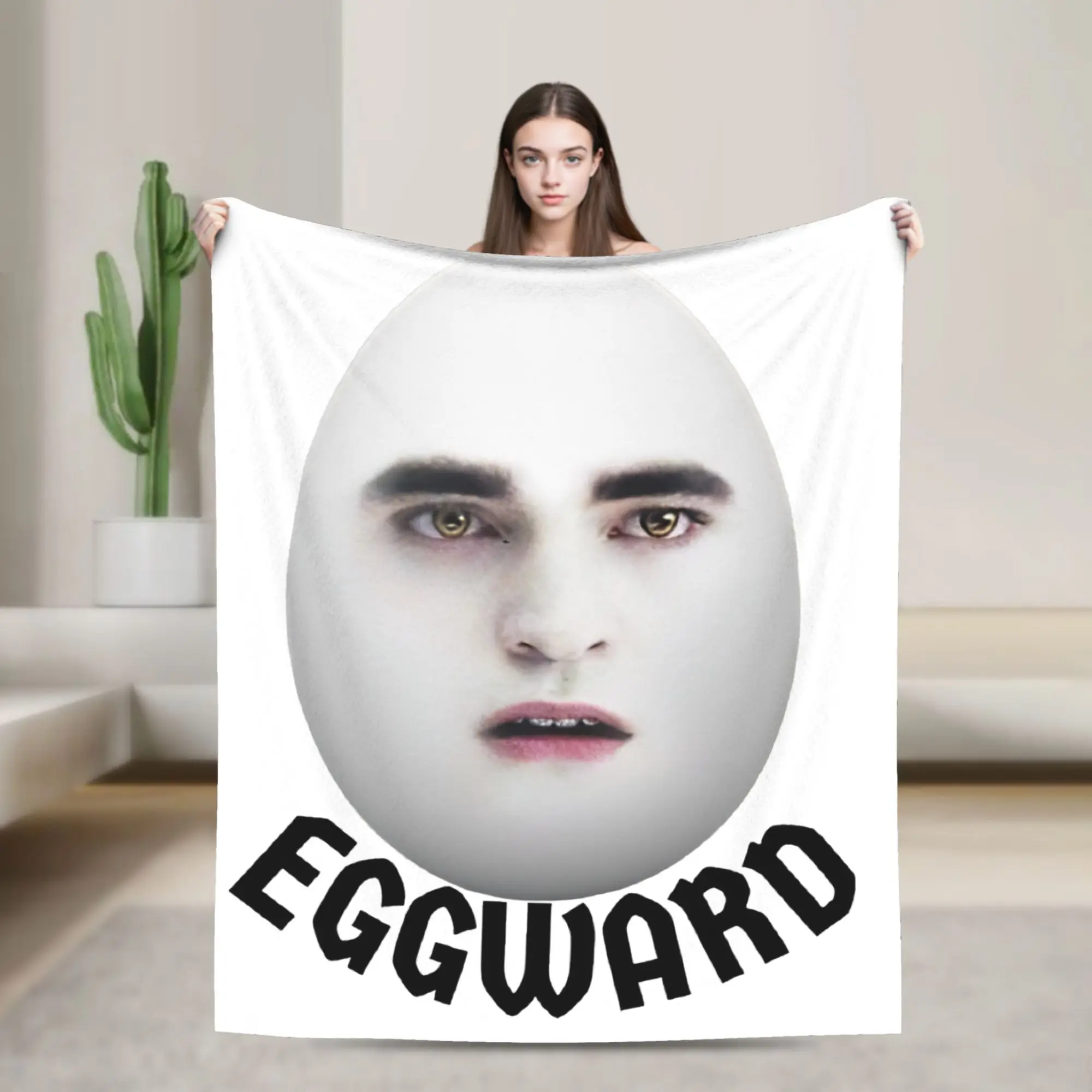 Eggward Funny Meme Blanket Twilight Edward Cullen Fuzzy Novelty Soft Throw Blankets for Bed Sofa  Winter