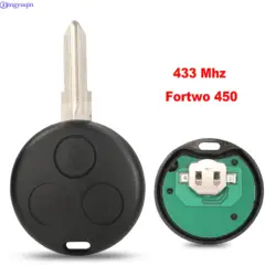jingyuqin 10ps Remote Car Key For Mercedes Benz Fortwo 450 Forfour Roadster Chiave 433MHz Auto Key Fob Blade Control