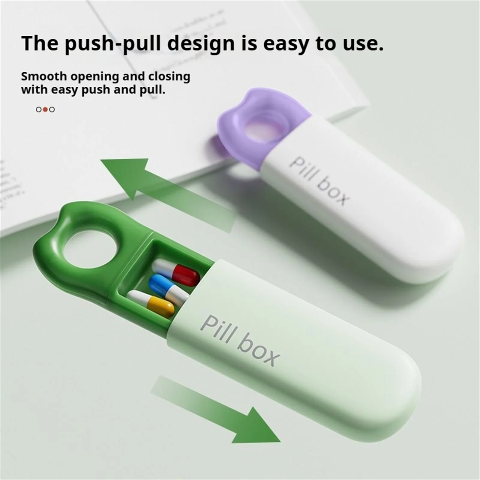 3 Grid Portable Pill Organizer Mini Travel Medicine Box Separated Compartments Lightweight Waterproof Case For Daily Use And