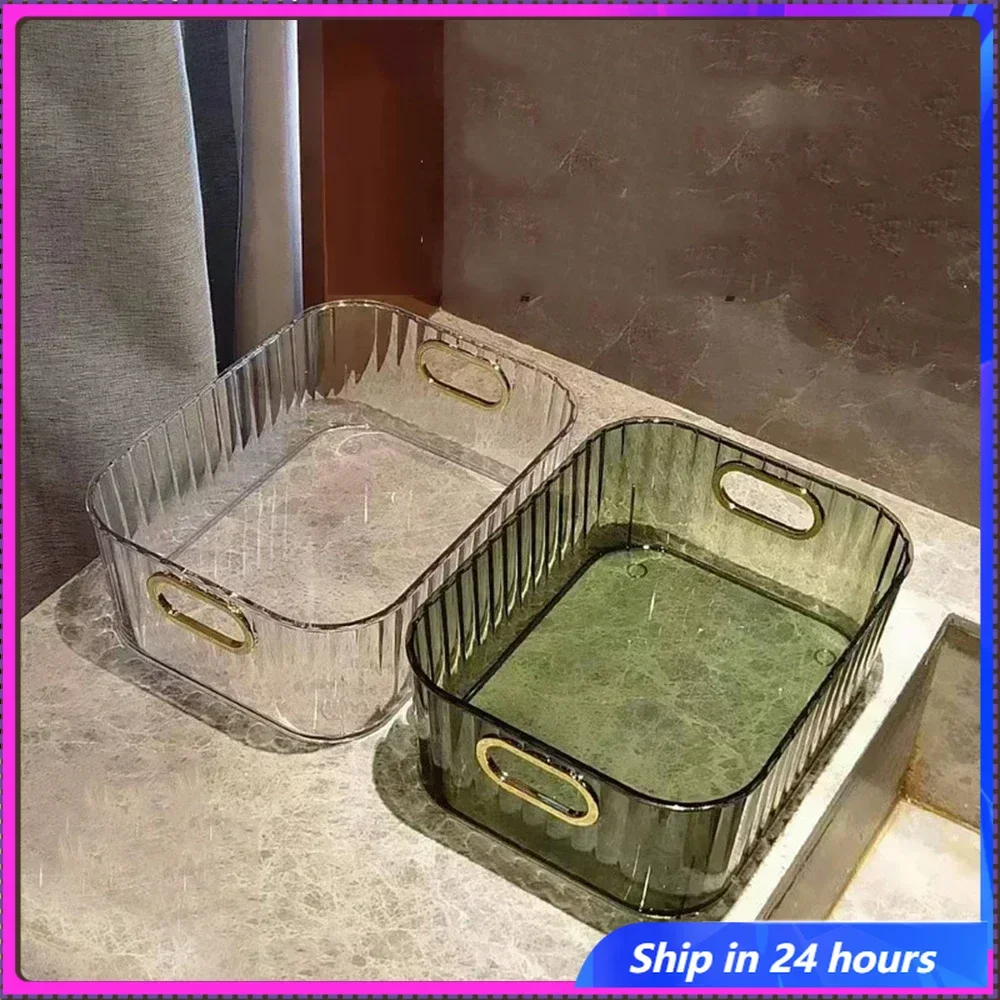 

1PCS Desk Storage Box Cover Scrub Facial Mask Box Storage Rack Sorting Basket Lipstick Desk Skin Care Cosmetics Box