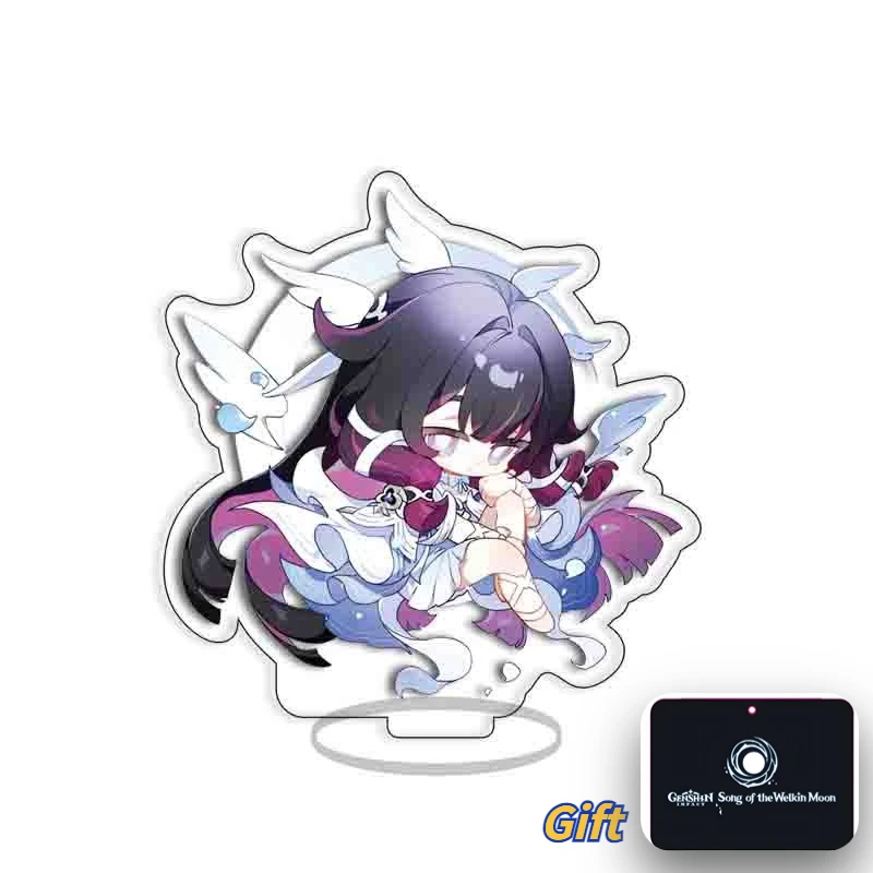 Game Genshin Acrylic Stand 8cm Columbina Citlali Xilonen Chasca Iansan Cute Cartoon Collection Desk Decoration Birthday Gifts