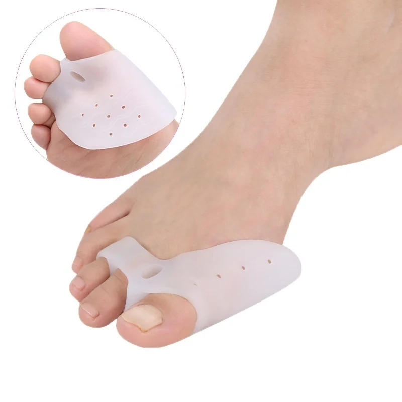 2Pcs Gel Foot Care Tool Bunion Corrector Bone Big Toe Protector Hallux Valgus Straightener Toe Spreader Pedicure Corrector Hallu