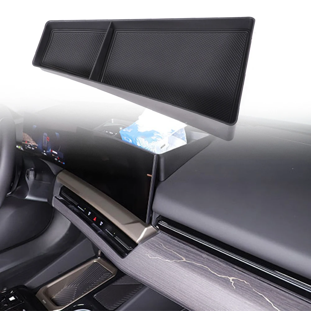 Car Instrument Panel Storage Box Center Control Screen Rear Storage Tray Car Sorting Accessories For BMW 5 Series G60 2024